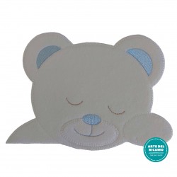 Iron-on Patch - Cute Teddy Bear - Light Blue